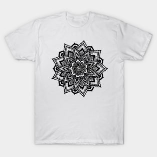 Mandala series- # 2 - Embroidered lotus T-Shirt